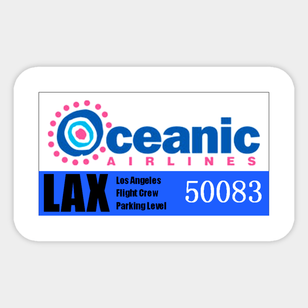 Oceanic Parking Permit Sticker by Starbase79